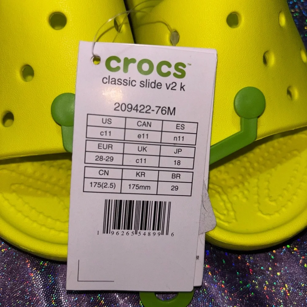 Kids Citrus Croc Slides